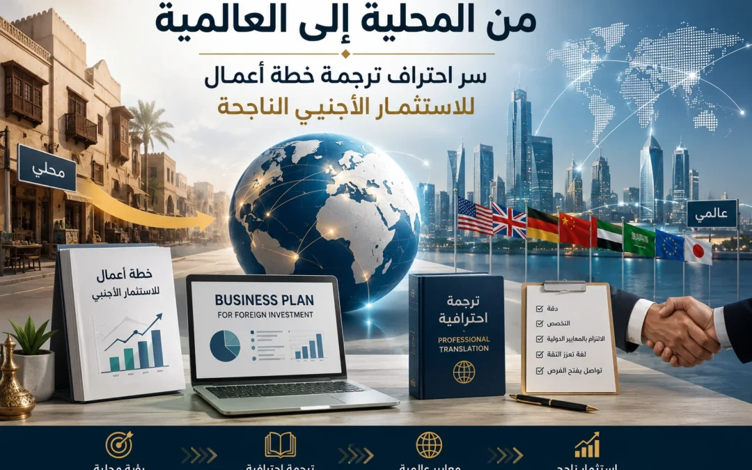 ترجمة خطة أعمال للاستثمار الأجنبي