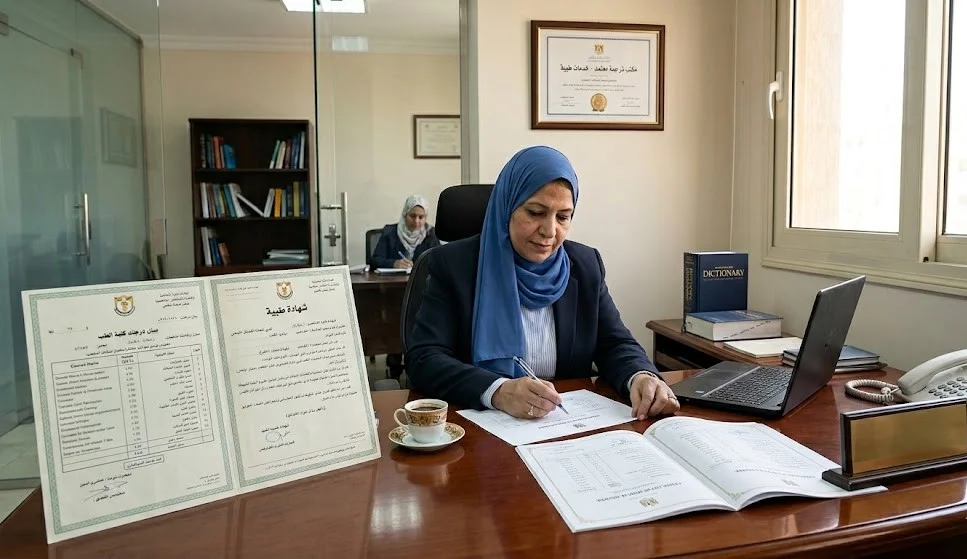 ترجمة الشهادات الطبية وبيانات درجات الكليات