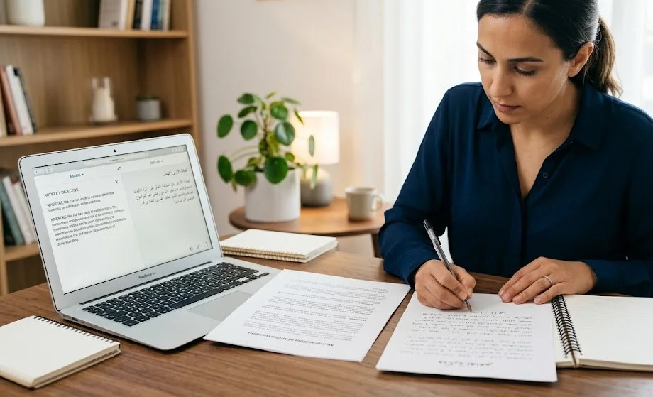 ترجمة إنجليزي عربي فورية
