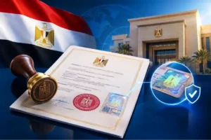 Egyptian MOFA Certificate Authentication
